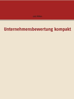 cover image of Unternehmensbewertung kompakt